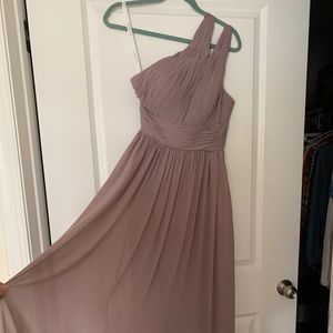 One shoulder dress from Azazie